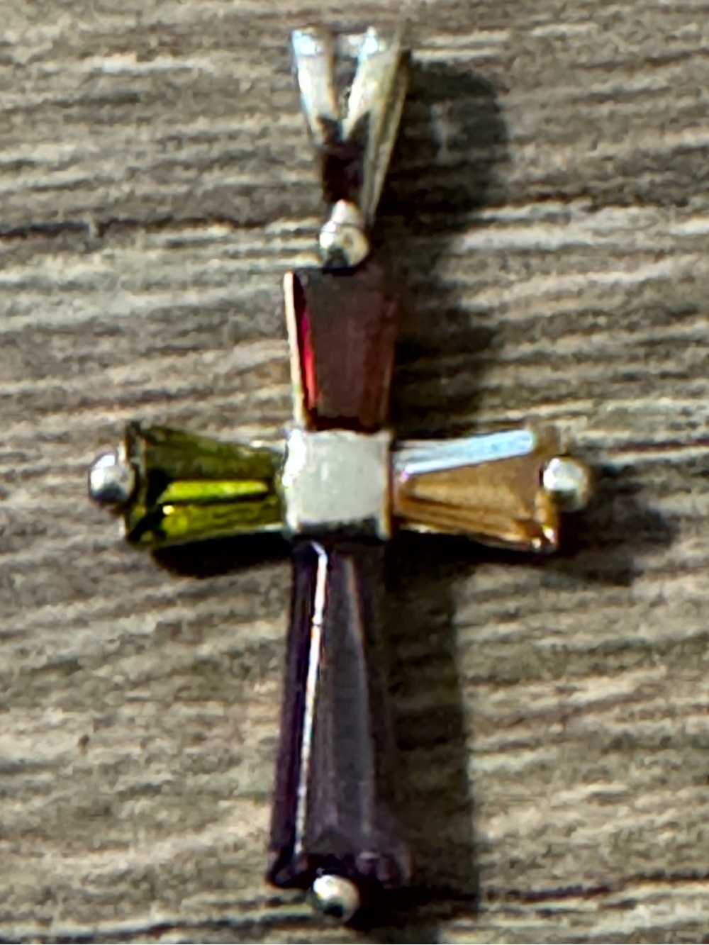 Multicolor Cross Pendant Necklace - Women Jewelry